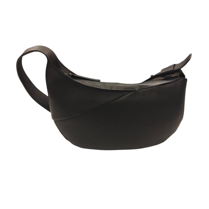 Aunts & Uncles Orchid Halfmoon Bag S jet black